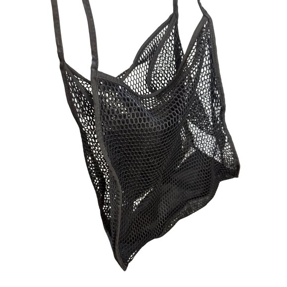 Mesh Tote Bag With Outer Pocket - Picture 4 of 9